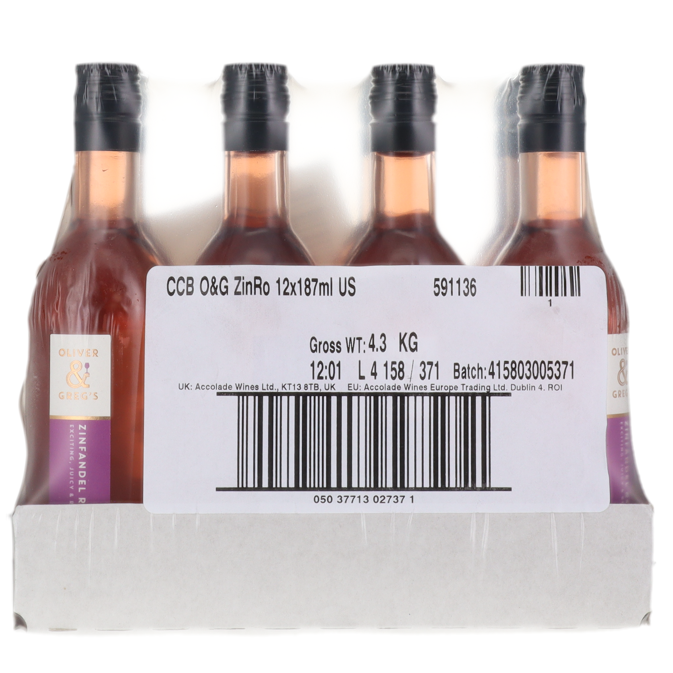 O&G ZINFAN ROSE 8% 187X12